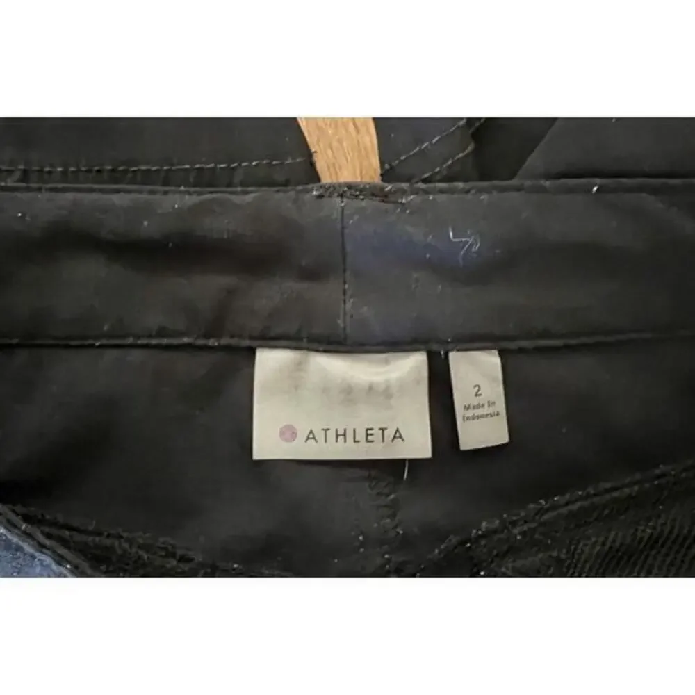 Athleta Shorts Women's Small‎ Hiking Active Black Pocket Casual Adult EUC